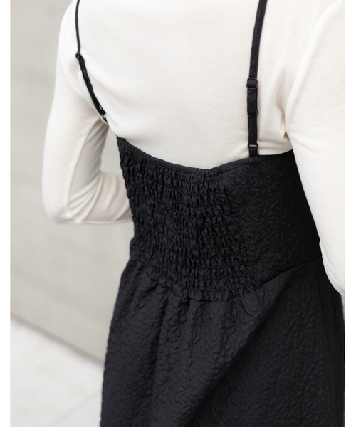 SpRay（スプレイ）の「ふくれキャミワンピース（ワンピース・レディース・ブラック/アイボリー・FREE）」の20枚目の写真