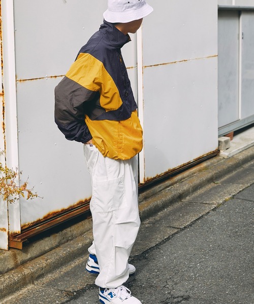 SPOC STORE】ワンポイントロゴ ナイロンアノラックブルゾン（ブルゾン