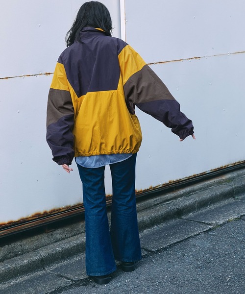 SPOC STORE】ワンポイントロゴ ナイロンアノラックブルゾン（ブルゾン