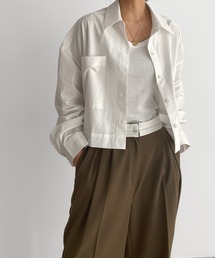 CANAL JEAN | El mar(エルマール) コットンポケットクロップドシャツ(シャツ/ブラウス)