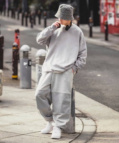 improves（インプローブス）の「切り替えデザイン バルーンシルエット ワイド ジョガーパンツ（スウェットパンツ・メンズ・ネイビー/ブラック/グレー・MEDIUM/LARGE）」の17枚目の写真