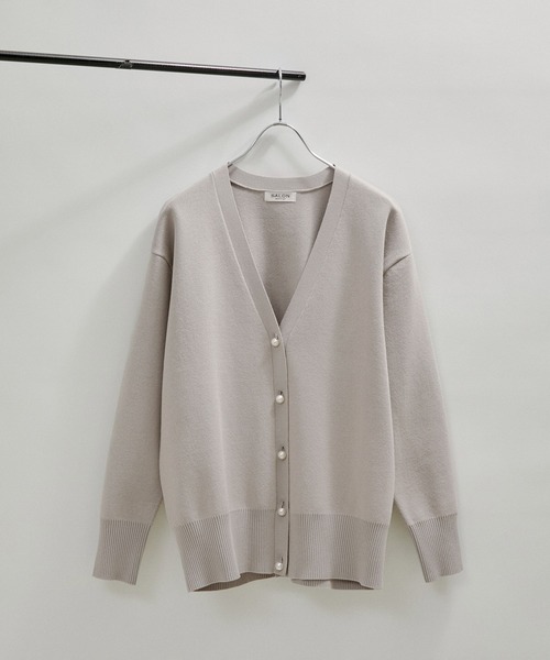 Adam et Rope&#39; - ADAM ET ROPE  アダムエロペ 美品　パール付きカーディガン グレー 楽天市場】【SALE／30%OFF】＜追加＞【サステナブル】パール付き