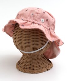 apres les cours | ドビー・いちご柄リボンベビーハット_UVカット(その他ベビー用品)