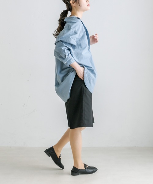 PUAL CE CIN（ピュアルセシン）の「【Du noir】麻レーヨンバミューダパンツ（その他パンツ・レディース・ベージュ/ブラック・FREE）」の7枚目の写真