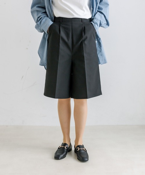 PUAL CE CIN（ピュアルセシン）の「【Du noir】麻レーヨンバミューダパンツ（その他パンツ・レディース・ベージュ/ブラック・FREE）」の12枚目の写真