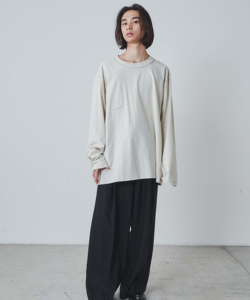 THE STANDARD(ザスタンダード)の「WEGO/【CTHY×THE STANDARD】リバーシブルロングスリーブT(Tシャツ/カットソー・メンズ・オフホワイト/ブラック/オレンジ・LARGE/MEDIUM)」の20枚目の写真