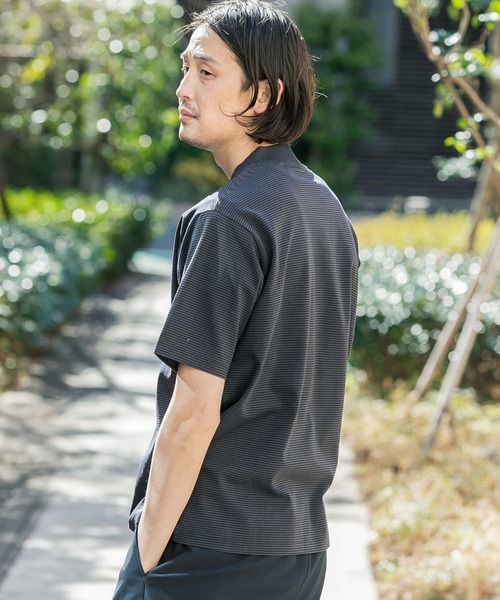 URBAN RESEARCH DOORS（アーバンリサーチドアーズ）の「『抗菌/防臭』LIFE STYLE TAILOR　シルケットポンチストレッチTシャツ（Tシャツ/カットソー・メンズ・ホワイト/グレー系その他/ブルー系その他・MEDIUM/LARGE）」の17枚目の写真