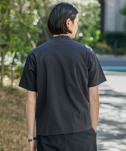 URBAN RESEARCH DOORS（アーバンリサーチドアーズ）の「『抗菌/防臭』LIFE STYLE TAILOR　シルケットポンチストレッチTシャツ（Tシャツ/カットソー・メンズ・ホワイト/グレー系その他/ブルー系その他・MEDIUM/LARGE）」の4枚目の写真