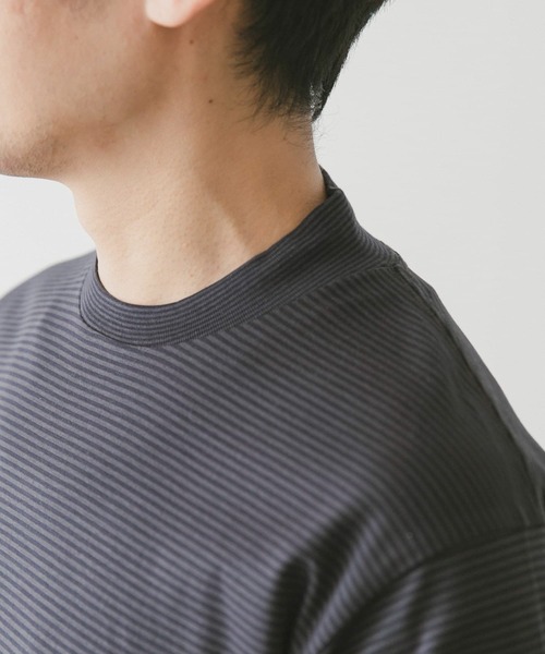 URBAN RESEARCH DOORS（アーバンリサーチドアーズ）の「『抗菌/防臭』LIFE STYLE TAILOR　シルケットポンチストレッチTシャツ（Tシャツ/カットソー・メンズ・ホワイト/グレー系その他/ブルー系その他・MEDIUM/LARGE）」の7枚目の写真