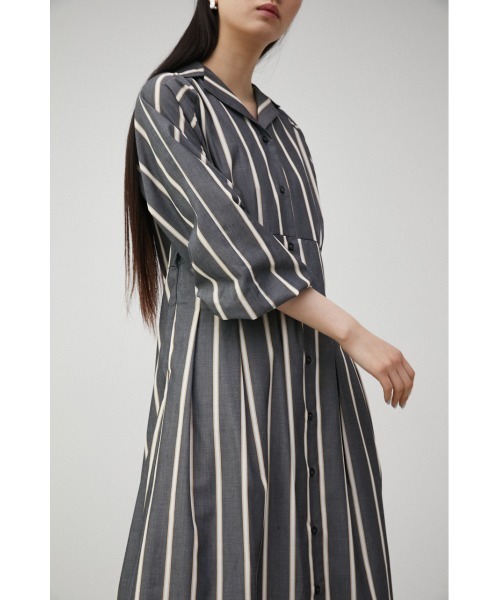 アジア限定商品●Massimo Dutti●ストライプワンピース セール】WAIST TUCK STRIPE ONEPIECE/ウエストタックストライプ