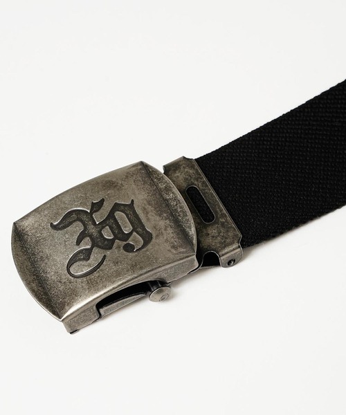 X-girl（エックスガール）の「EMBLEM BUCKLE BELT（ベルト・レディース・オフホワイト/ブラック・ONE SIZE）」の5枚目の写真