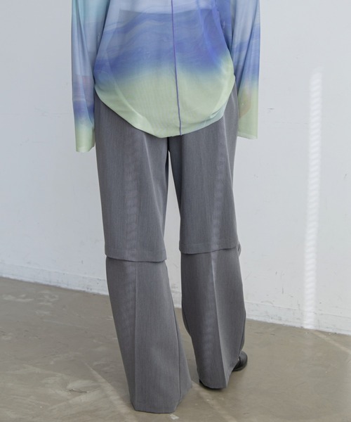 VACANCY(ヴァカンシー)の「マルチスリットスラックスパンツ(スラックス・レディース・その他/ブラック/グレー・MEDIUM/SMALL/LARGE)」の19枚目の写真