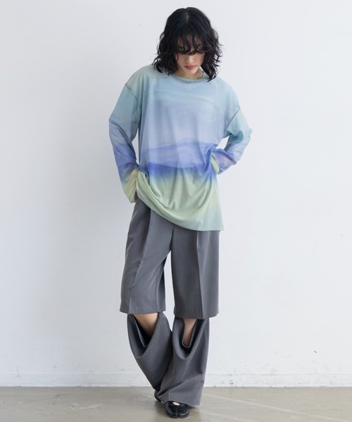 VACANCY(ヴァカンシー)の「マルチスリットスラックスパンツ(スラックス・レディース・その他/ブラック/グレー・MEDIUM/SMALL/LARGE)」の20枚目の写真