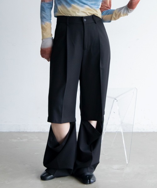 VACANCY(ヴァカンシー)の「マルチスリットスラックスパンツ(スラックス・レディース・その他/ブラック/グレー・MEDIUM/SMALL/LARGE)」の10枚目の写真