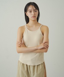 earthy | 【抗菌防臭】オーガニックコットンアメスリカップ付きキャミ(キャミソール)