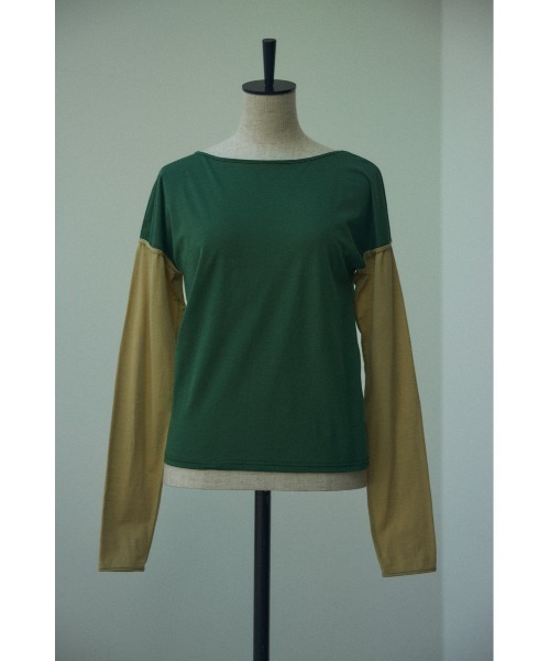 BLACK BY MOUSSY（ブラックバイマウジー）の「sheer color tops（シアーカラートップス）（Tシャツ/カットソー・レディース・オレンジ/グリーン・FREE）」の8枚目の写真