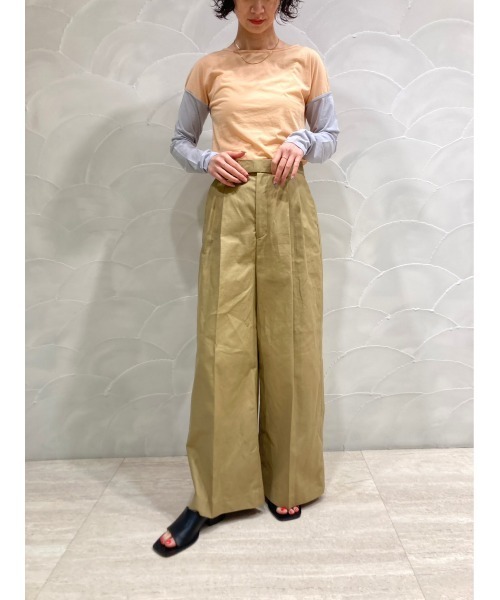 BLACK BY MOUSSY（ブラックバイマウジー）の「sheer color tops（シアーカラートップス）（Tシャツ/カットソー・レディース・オレンジ/グリーン・FREE）」の22枚目の写真