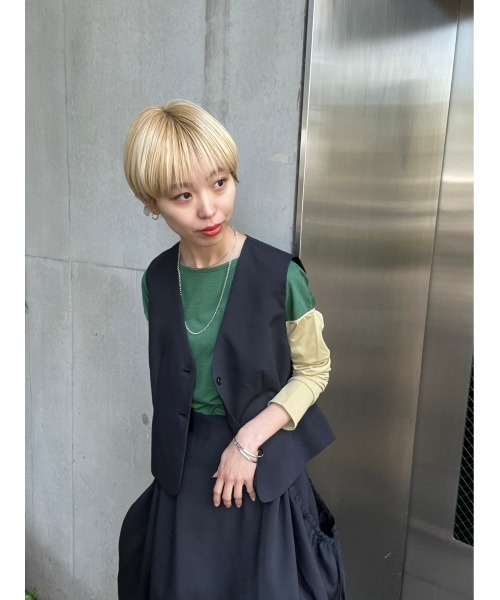 BLACK BY MOUSSY（ブラックバイマウジー）の「sheer color tops（シアーカラートップス）（Tシャツ/カットソー・レディース・オレンジ/グリーン・FREE）」の20枚目の写真