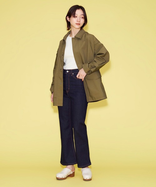 FOREVER 21（フォーエバー トゥエンティーワン）の「【STREET】2WAYミリタリージャケット（ミリタリージャケット・レディース・ブラック/カーキ・FREE）」の5枚目の写真