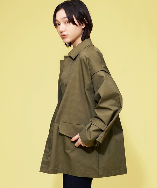 FOREVER 21（フォーエバー トゥエンティーワン）の「【STREET】2WAYミリタリージャケット（ミリタリージャケット・レディース・ブラック/カーキ・FREE）」の6枚目の写真