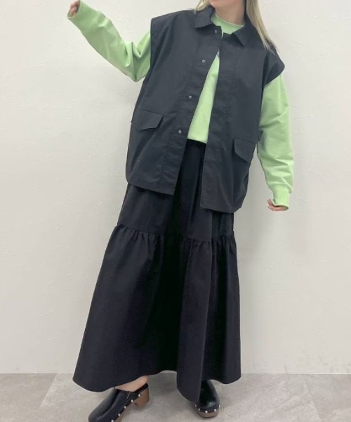 FOREVER 21（フォーエバー トゥエンティーワン）の「【STREET】2WAYミリタリージャケット（ミリタリージャケット・レディース・ブラック/カーキ・FREE）」の20枚目の写真