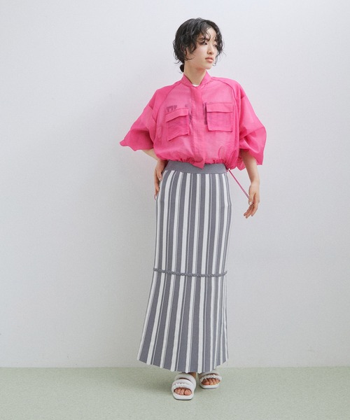 ADAM ET ROPE'♥クロップドシアーブルゾン サロン アダム エ ロペ SALON adam et rope' [25SS]シアー
