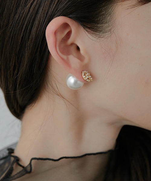 ♡ ピアス スイングハートピアス（ピアス（片耳用））｜flower（フラワー
