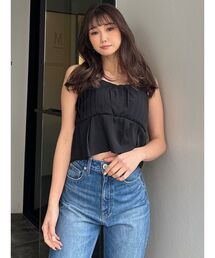 GYDA | プリーツペプラムキャミブラウス(キャミソール)