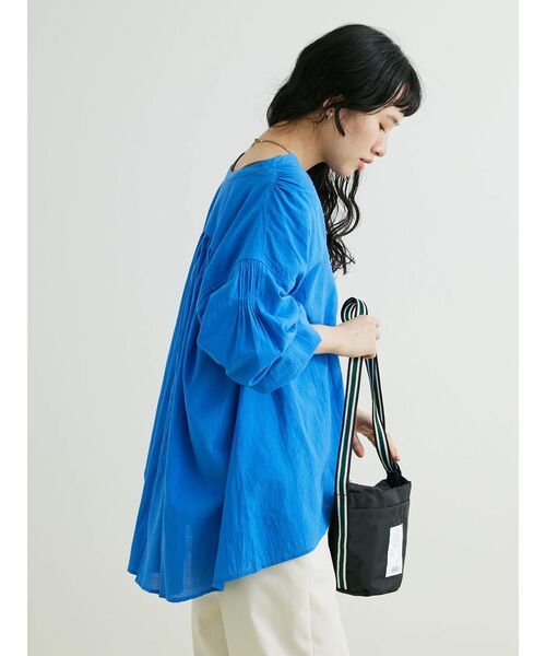 CRAFT STANDARD BOUTIQUE(クラフトスタンダードブティック)の「ジョーゼットスキッパーシャツ(シャツ/ブラウス・レディース・チャコールグレー/オフホワイト/マスタード/ブルー・FREE)」の22枚目の写真
