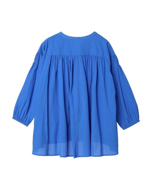 CRAFT STANDARD BOUTIQUE(クラフトスタンダードブティック)の「ジョーゼットスキッパーシャツ(シャツ/ブラウス・レディース・チャコールグレー/オフホワイト/マスタード/ブルー・FREE)」の5枚目の写真
