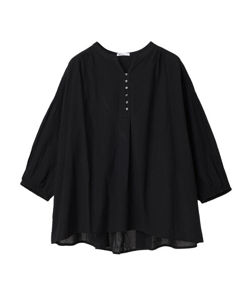 CRAFT STANDARD BOUTIQUE(クラフトスタンダードブティック)の「ジョーゼットスキッパーシャツ(シャツ/ブラウス・レディース・チャコールグレー/オフホワイト/マスタード/ブルー・FREE)」の16枚目の写真