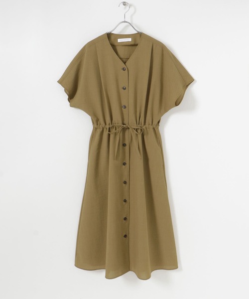 URBAN RESEARCH（アーバンリサーチ）の「『UR TECH DRYLUXE』ギャザーワンピース（ワンピース・レディース・モカ/ブルー/ブラック・36/38）」の14枚目の写真