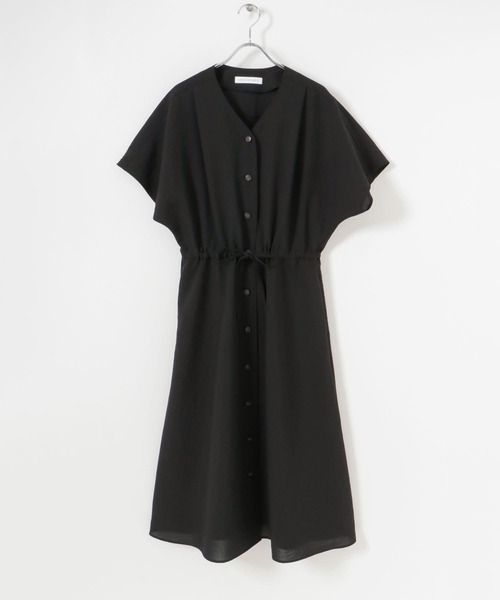 URBAN RESEARCH（アーバンリサーチ）の「『UR TECH DRYLUXE』ギャザーワンピース（ワンピース・レディース・モカ/ブルー/ブラック・36/38）」の15枚目の写真