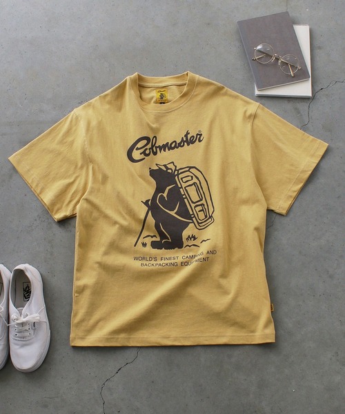 COBMASTER（コブマスター）の「【COBMASTER/コブマスター】COB MASTER フロントロゴTee/半袖Tシャツ（Tシャツ/カットソー・メンズ・ベージュ/モスグリーン/イエロー/ホワイト/ブラック/グレー/パープル・L/XL/M/S）」の4枚目の写真