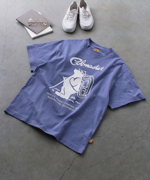 COBMASTER（コブマスター）の「【COBMASTER/コブマスター】COB MASTER フロントロゴTee/半袖Tシャツ（Tシャツ/カットソー・メンズ・ベージュ/モスグリーン/イエロー/ホワイト/ブラック/グレー/パープル・L/XL/M/S）」の6枚目の写真