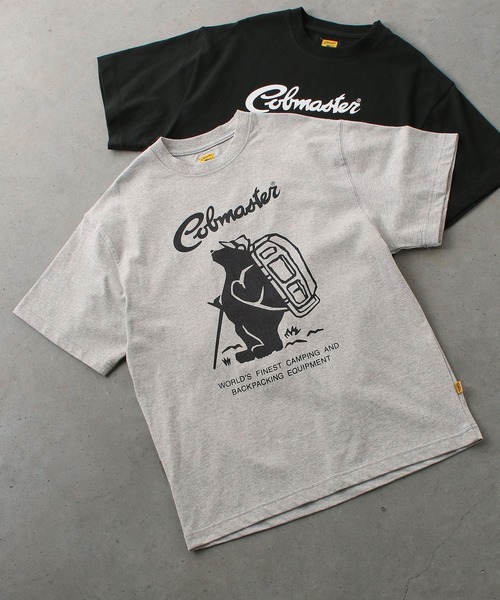 COBMASTER（コブマスター）の「【COBMASTER/コブマスター】COB MASTER フロントロゴTee/半袖Tシャツ（Tシャツ/カットソー・メンズ・ベージュ/モスグリーン/イエロー/ホワイト/ブラック/グレー/パープル・L/XL/M/S）」の3枚目の写真