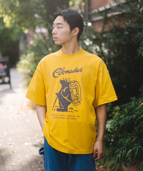 COBMASTER（コブマスター）の「【COBMASTER/コブマスター】COB MASTER フロントロゴTee/半袖Tシャツ（Tシャツ/カットソー・メンズ・ベージュ/モスグリーン/イエロー/ホワイト/ブラック/グレー/パープル・L/XL/M/S）」の7枚目の写真