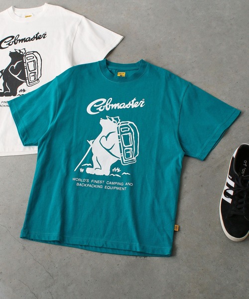 COBMASTER（コブマスター）の「【COBMASTER/コブマスター】COB MASTER フロントロゴTee/半袖Tシャツ（Tシャツ/カットソー・メンズ・ベージュ/モスグリーン/イエロー/ホワイト/ブラック/グレー/パープル・L/XL/M/S）」の5枚目の写真