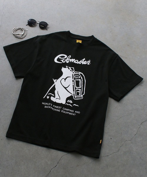 COBMASTER（コブマスター）の「【COBMASTER/コブマスター】COB MASTER フロントロゴTee/半袖Tシャツ（Tシャツ/カットソー・メンズ・ベージュ/モスグリーン/イエロー/ホワイト/ブラック/グレー/パープル・L/XL/M/S）」の2枚目の写真