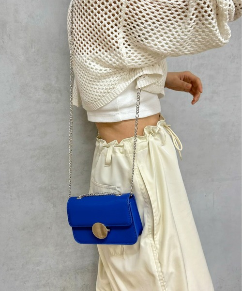 WHO'S WHO gallery（フーズフーギャラリー）の「【SixM/シックスエム】ミニショルダー（ショルダーバッグ・レディース・ブルー/レッド/シルバー・FREE）」の5枚目の写真