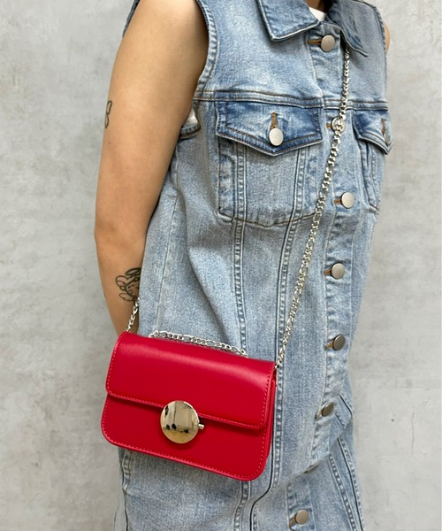 WHO'S WHO gallery（フーズフーギャラリー）の「【SixM/シックスエム】ミニショルダー（ショルダーバッグ・レディース・ブルー/レッド/シルバー・FREE）」の6枚目の写真