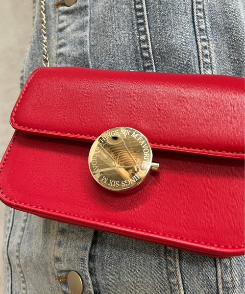 WHO'S WHO gallery（フーズフーギャラリー）の「【SixM/シックスエム】ミニショルダー（ショルダーバッグ・レディース・ブルー/レッド/シルバー・FREE）」の7枚目の写真