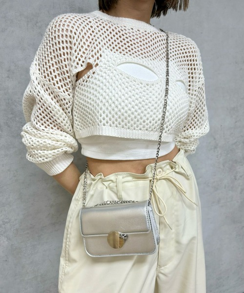 WHO'S WHO gallery（フーズフーギャラリー）の「【SixM/シックスエム】ミニショルダー（ショルダーバッグ・レディース・ブルー/レッド/シルバー・FREE）」の8枚目の写真