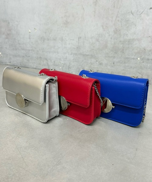 WHO'S WHO gallery（フーズフーギャラリー）の「【SixM/シックスエム】ミニショルダー（ショルダーバッグ・レディース・ブルー/レッド/シルバー・FREE）」の10枚目の写真