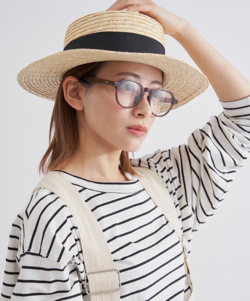 EDIT Gris（エディットグリ）の「リボン付きカンカン帽（ハット・レディース・ナチュラル・FREE）」の4枚目の写真