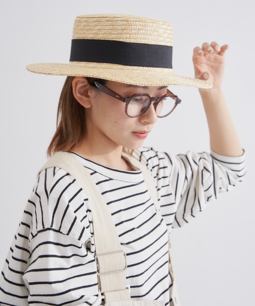 EDIT Gris（エディットグリ）の「リボン付きカンカン帽（ハット・レディース・ナチュラル・FREE）」の3枚目の写真