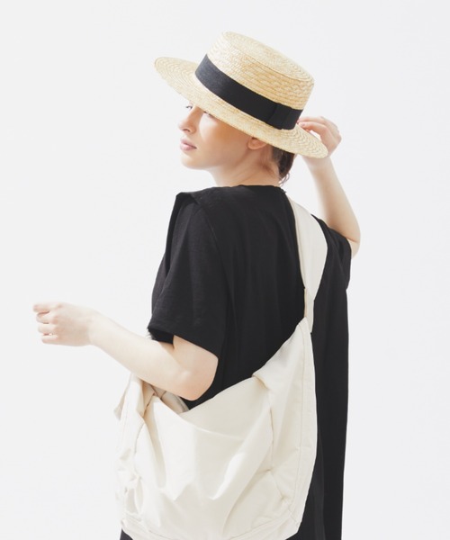 EDIT Gris（エディットグリ）の「リボン付きカンカン帽（ハット・レディース・ナチュラル・FREE）」の9枚目の写真