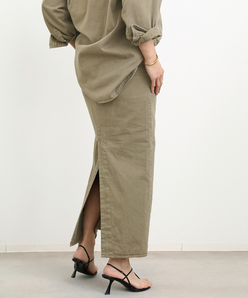 Deuxieme Classe（ドゥーズィエムクラス）の「badass スカート（スカート・レディース・カーキ・38/34/36）」の8枚目の写真