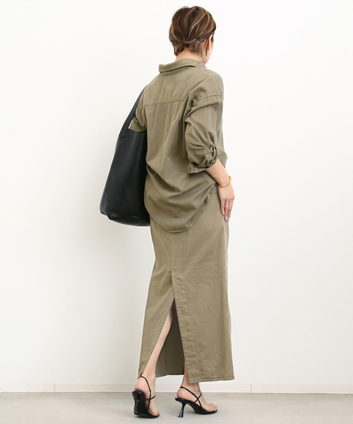 Deuxieme Classe（ドゥーズィエムクラス）の「badass スカート（スカート・レディース・カーキ・38/34/36）」の11枚目の写真