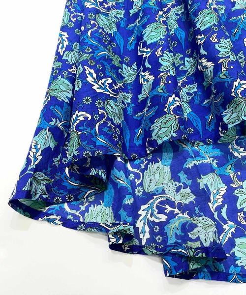 NANEA（ナネア）の「花柄フレアーロングスカート　フィッシュテールスカート（スカート・レディース・ピンク/ブルー・ONE SIZE）」の6枚目の写真